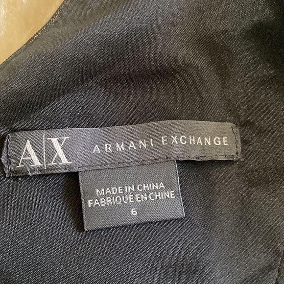 Armani Exchange black one shoulder dress size 6 - Picture 5 of 10